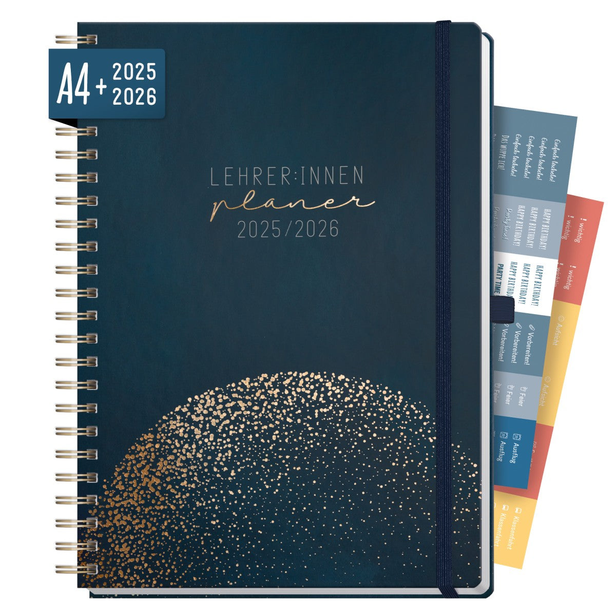 Häfft Lehrer-Planer Deluxe 2025/2026 / A4+ / Golden Earth