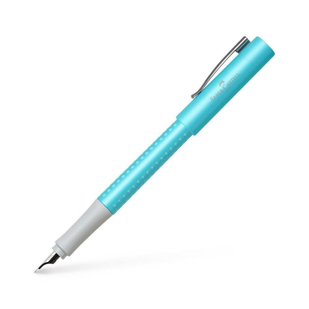 Faber Castell Füllhalter F - Pearl Edition hellblau