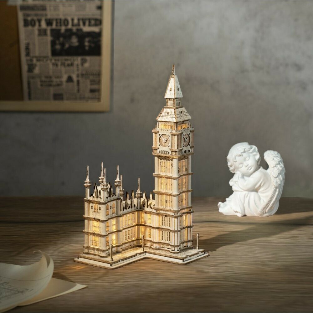 Rolife 3D-Holz-Puzzle "Big Ben With Lights"
