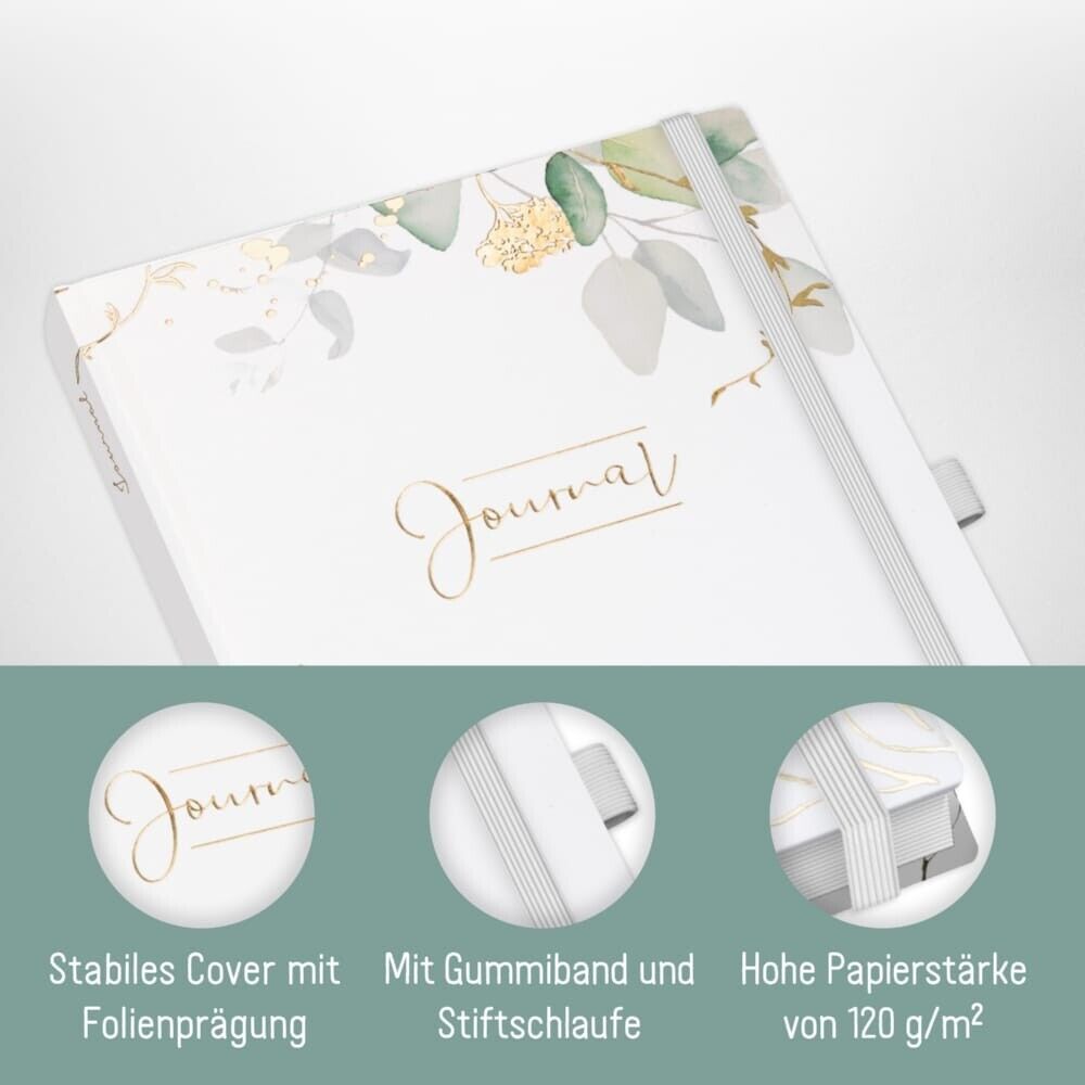 paper&you Journal Premium / dotted / A5 / Blattgold / Häfft-Verlag