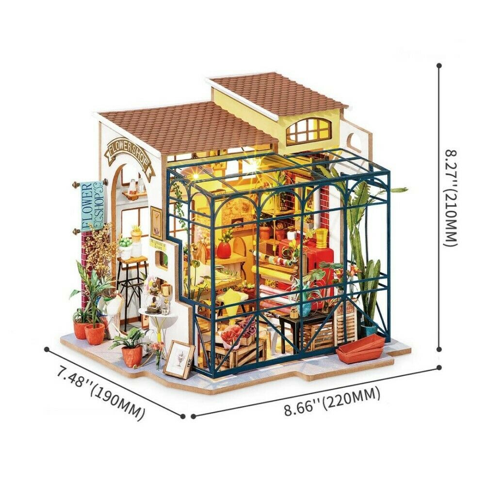 Rolife 3D-Holz-Puzzle DIY Happy Corner "Emily's Flower Shop"