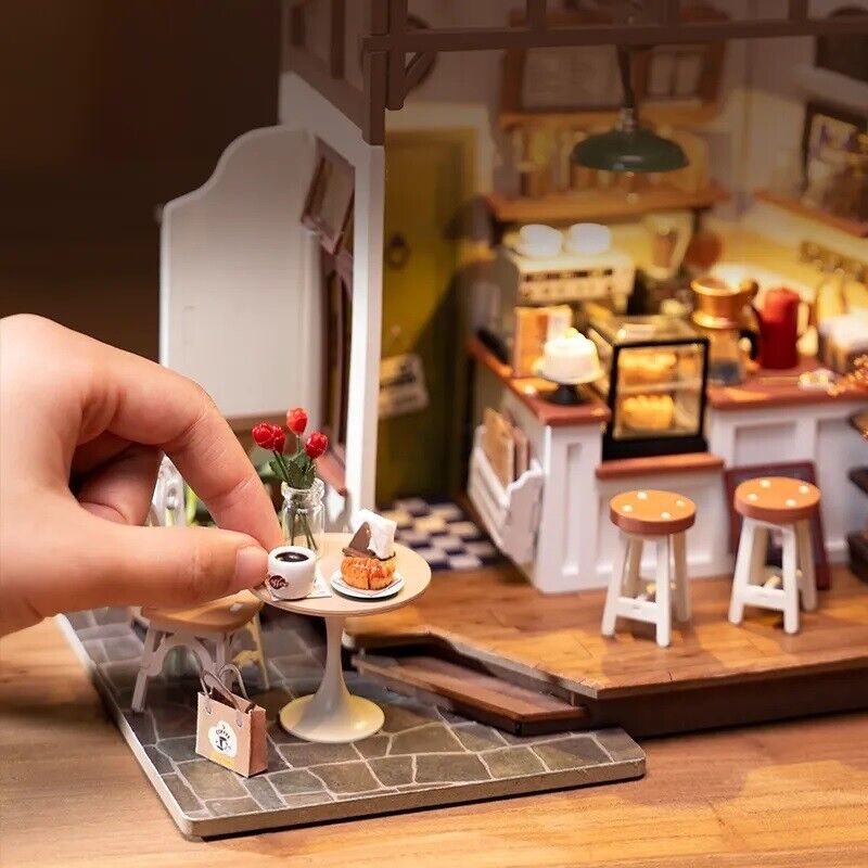 Rolife 3D-Holz-Puzzle DIY Coffee-Shop "Café No. 17"