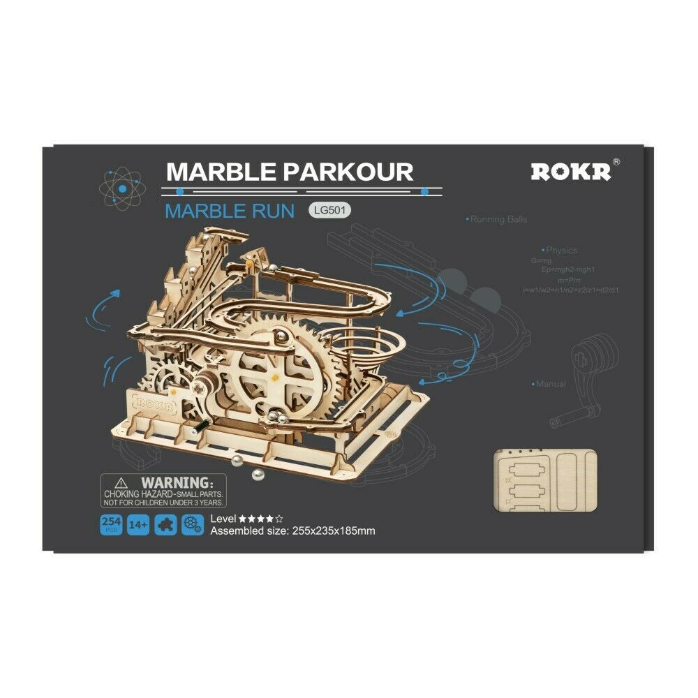 ROKR 3D-Holz-Puzzle Murmelbahn "Marble Run Parkour"