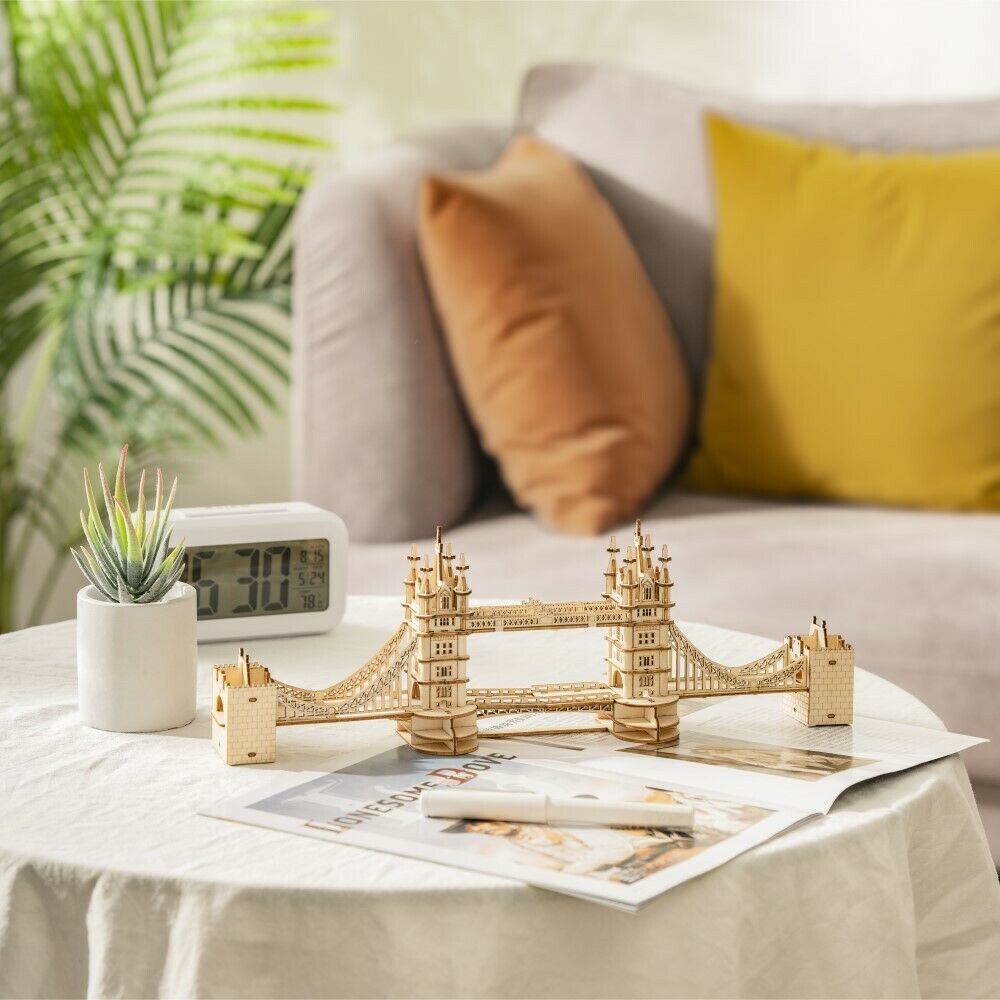 Rolife 3D-Holz-Puzzle "Tower Bridge with Lights"