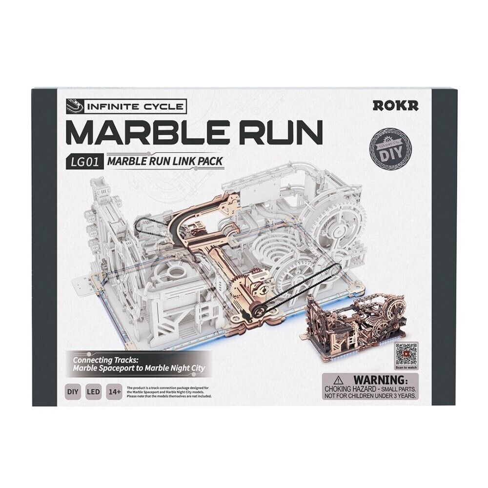 ROKR 3D-Holz-Puzzle Murmelbahn / Kugelbahn - Verbindungs-Element "Link Pack"