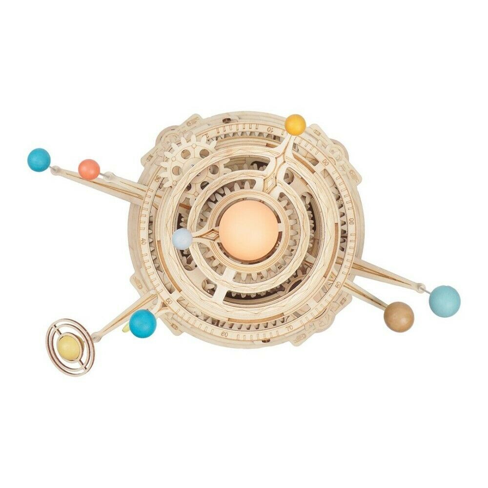 ROKR 3D-Holz-Puzzle Solar System - Planetary Orbits / "Mechanical Orrery"