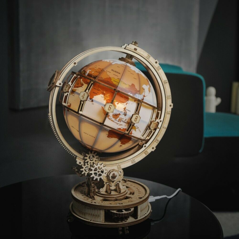 ROKR 3D-Holz-Puzzle "Luminous Globe"