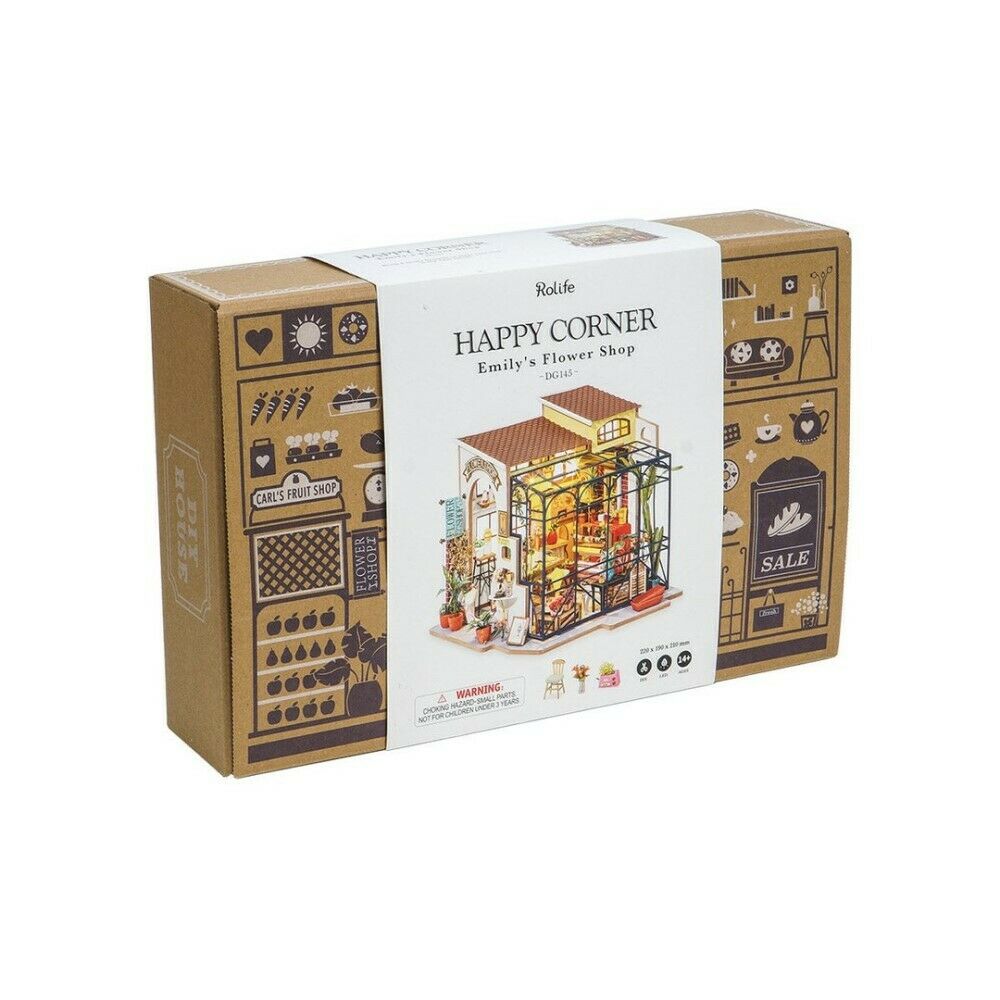 Rolife 3D-Holz-Puzzle DIY Happy Corner "Emily's Flower Shop"