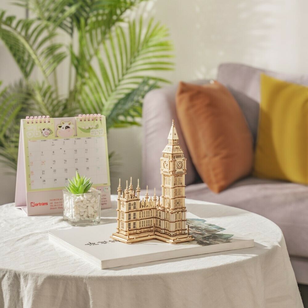Rolife 3D-Holz-Puzzle "Big Ben With Lights"