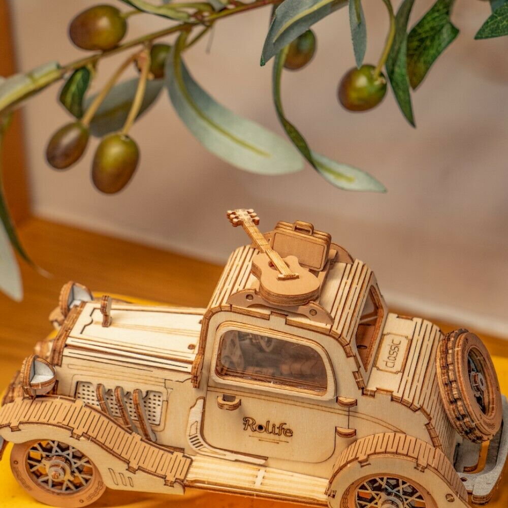 Rolife 3D-Holz-Puzzle "Vintage Car"