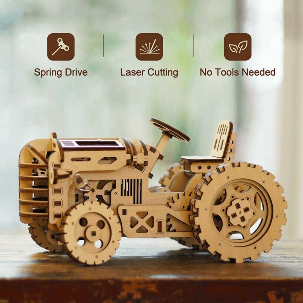ROKR 3D-Holz-Puzzle Traktor Modellbausatz