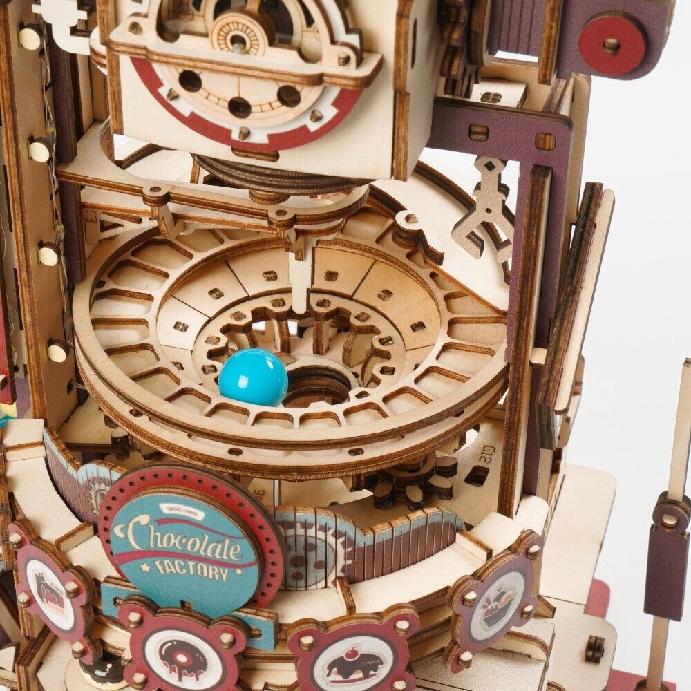 ROKR 3D-Holz-Puzzle Murmelbahn Chocolate Factory
