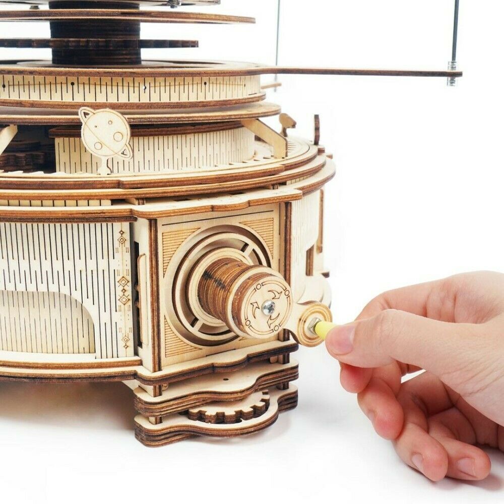 ROKR 3D-Holz-Puzzle Solar System - Planetary Orbits / "Mechanical Orrery"