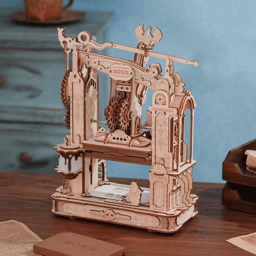 ROKR 3D-Holz-Puzzle Classic Printing Press / Druckerpresse