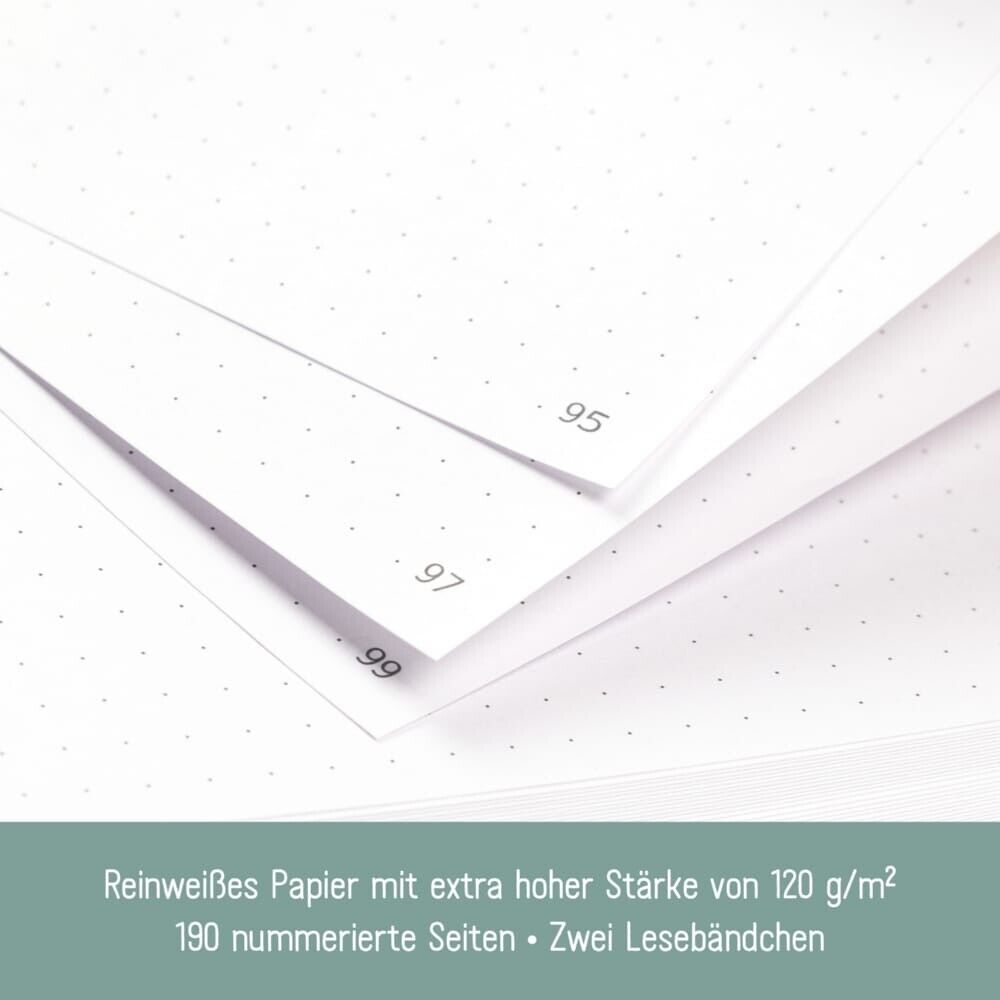paper&you Journal Premium / dotted / A5 / Blattgold / Häfft-Verlag