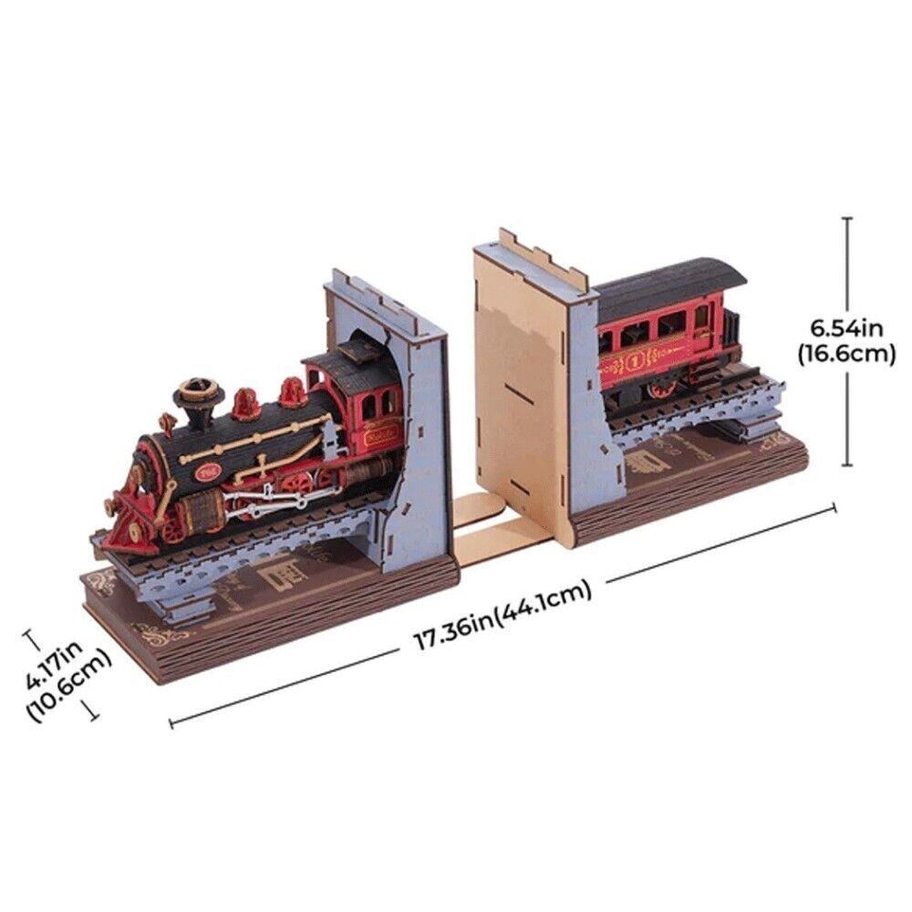 Rolife 3D-Holz-Puzzle Century Train - Buchstütze