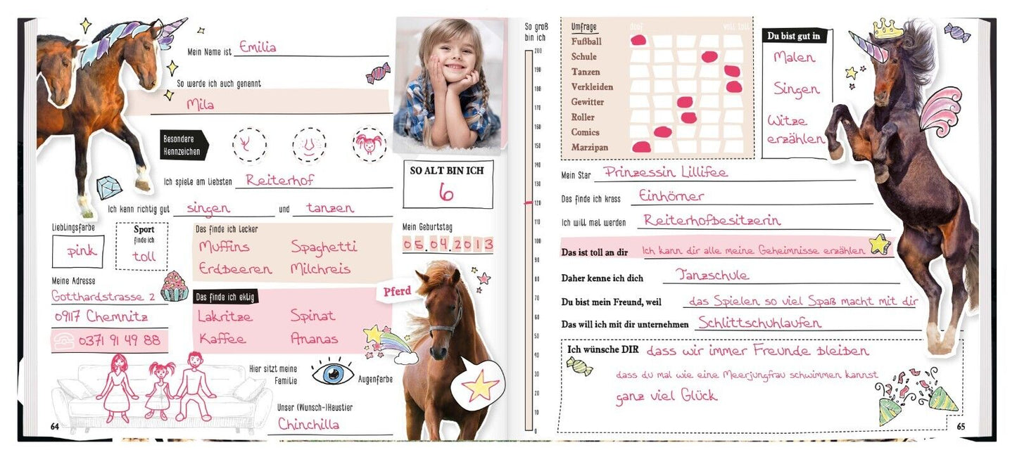 Freundebuch Tierisch gute Freunde / Gepard / vom Häfft-Verlag