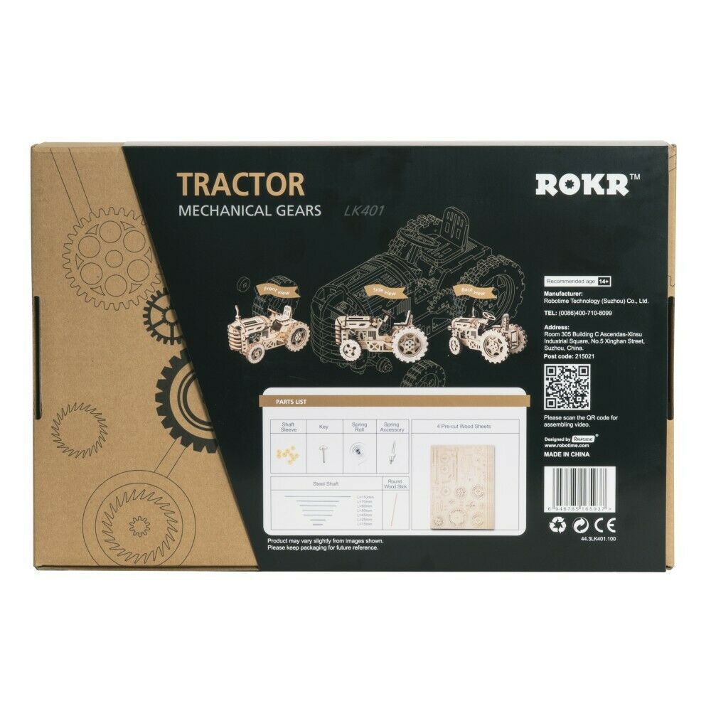 ROKR 3D-Holz-Puzzle Traktor Modellbausatz