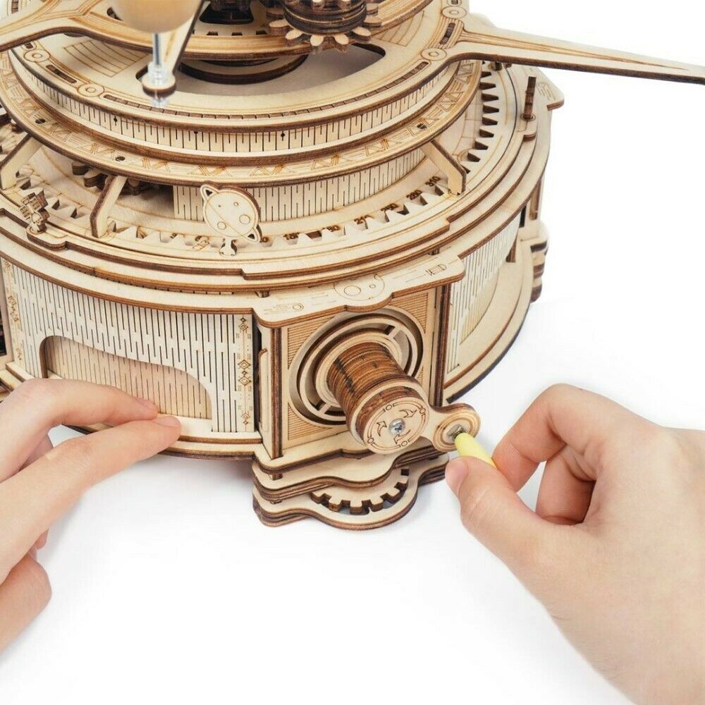 ROKR 3D-Holz-Puzzle Solar System - Planetary Orbits / "Mechanical Orrery"