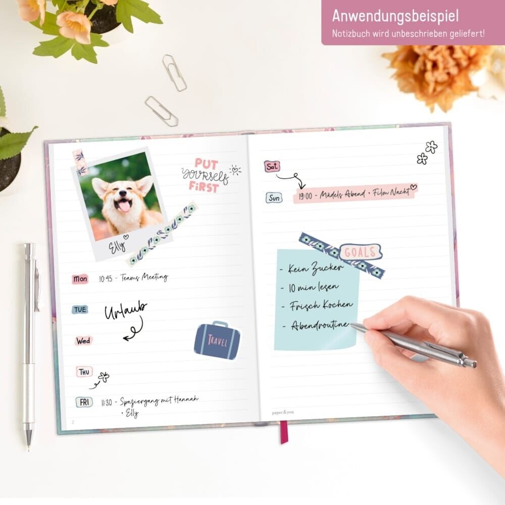 paper&you Notizbuch Classic / liniert / A5+ / Silky Pink / Häfft-Verlag