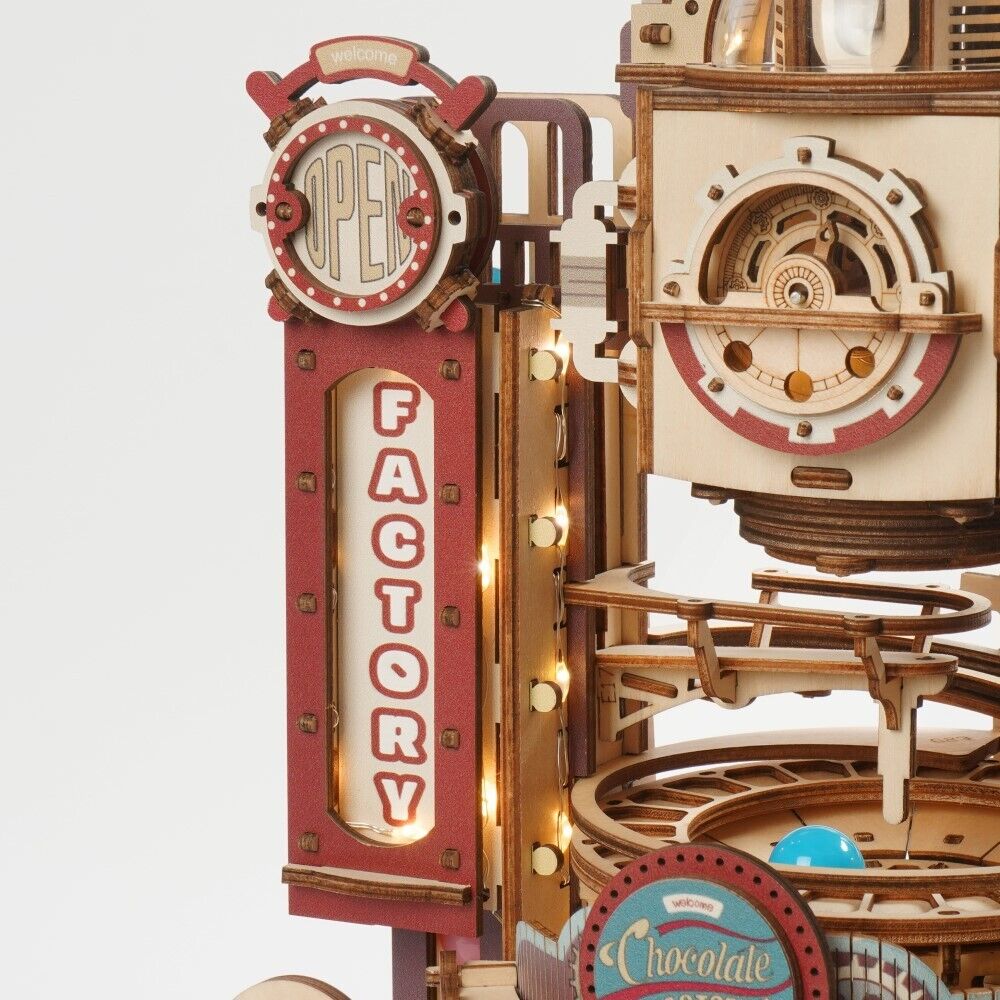 ROKR 3D-Holz-Puzzle Murmelbahn Chocolate Factory