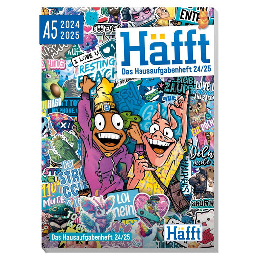 Häfft 2024/2025 / Das Hausaufgabenheft! / Stickermania / Häfft-Verlag