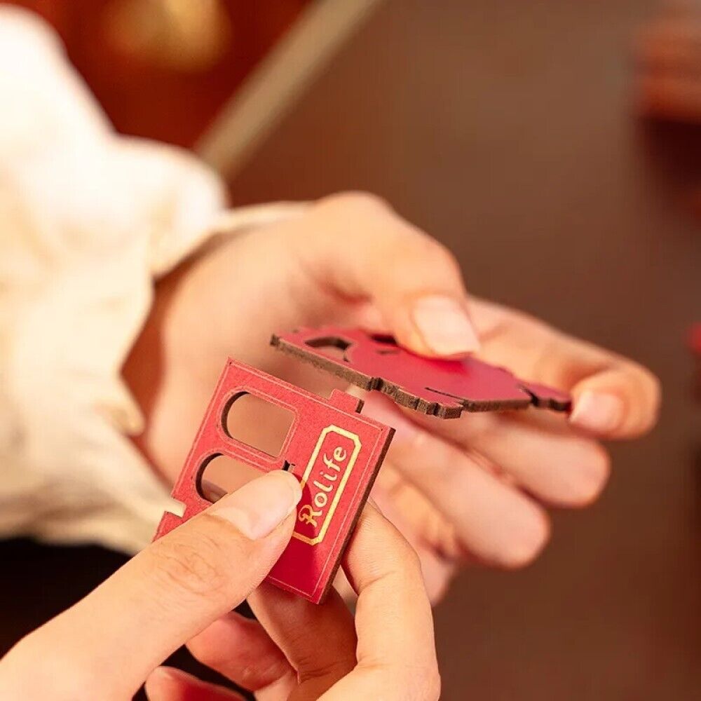 Rolife 3D-Holz-Puzzle Century Train - Buchstütze