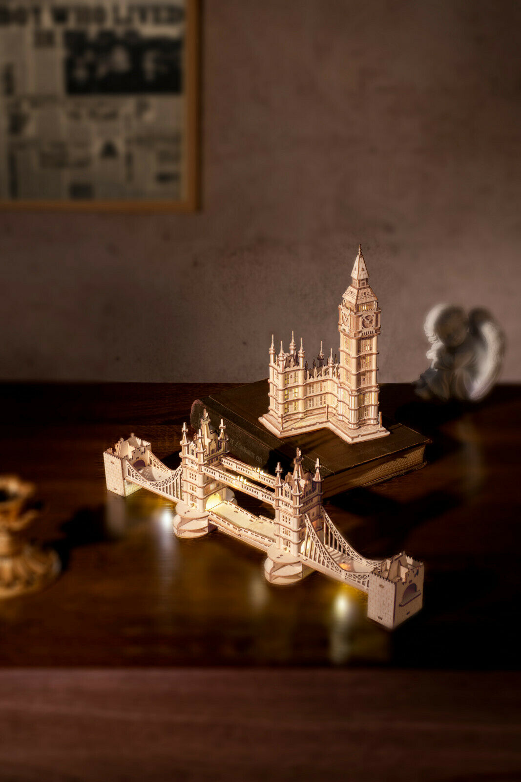 Rolife 3D-Holz-Puzzle "Big Ben With Lights"