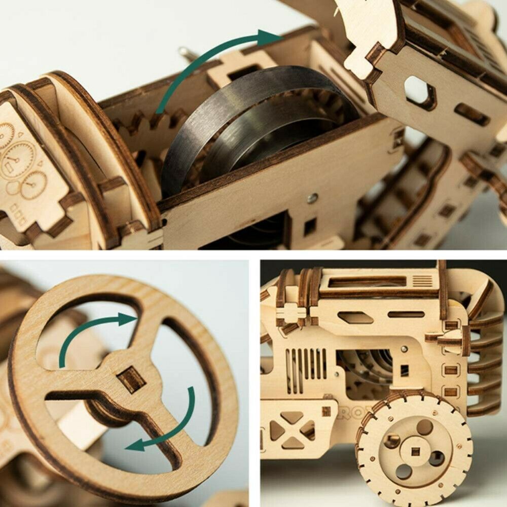 ROKR 3D-Holz-Puzzle Traktor Modellbausatz