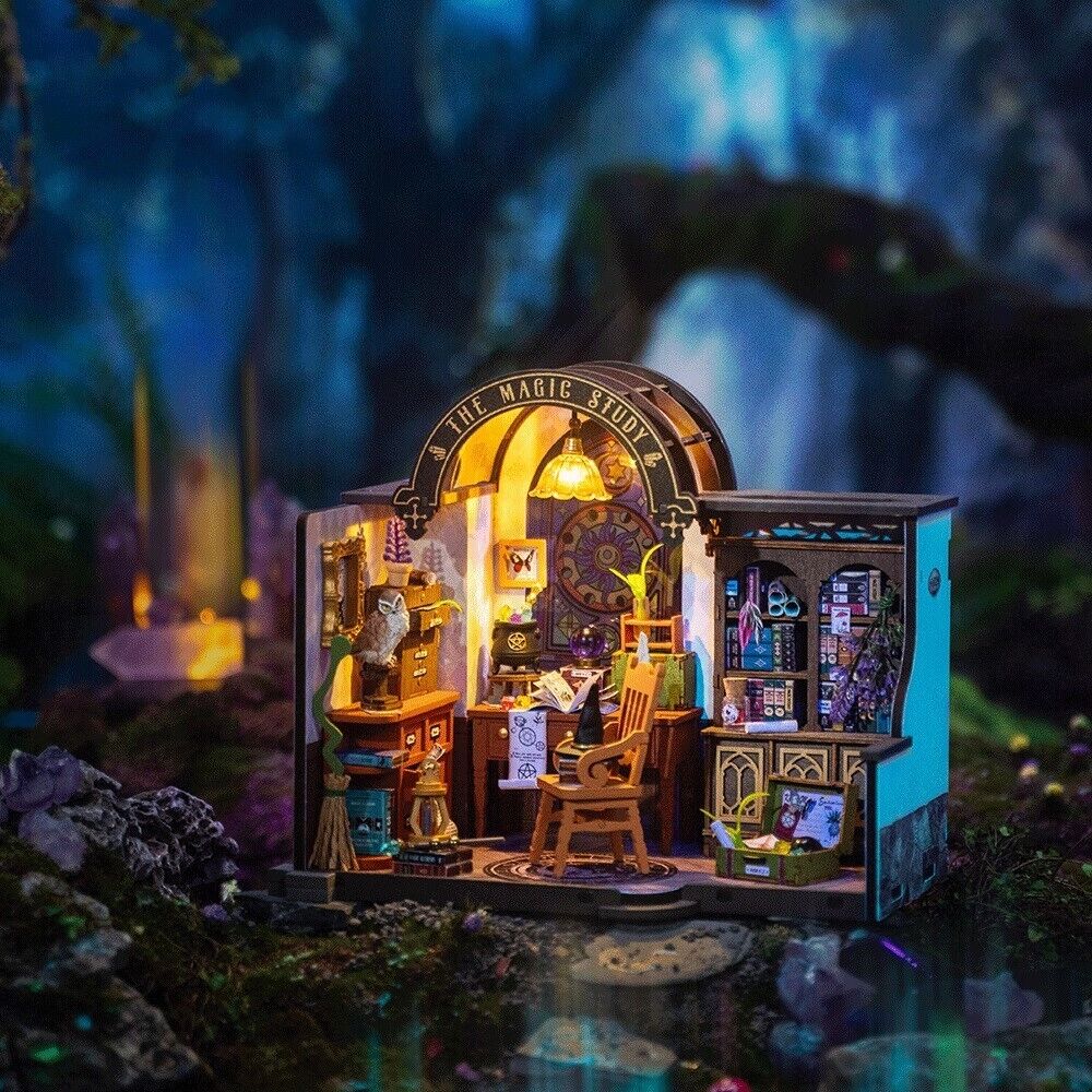Rolife 3D-Holz-Puzzle DIY Miniature House "The Magic Study"