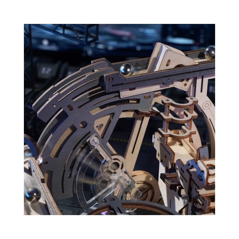 ROKR 3D-Holz-Puzzle Murmelbahn / Kugelbahn "Marble Spaceport"