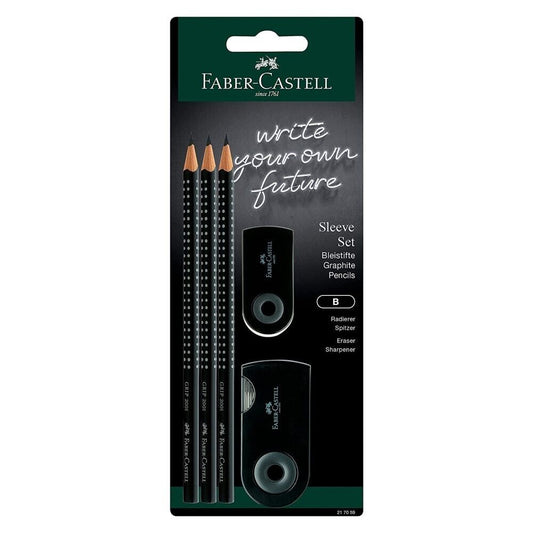 Faber Castell Bleistift Schreibset Sleeve schwarz