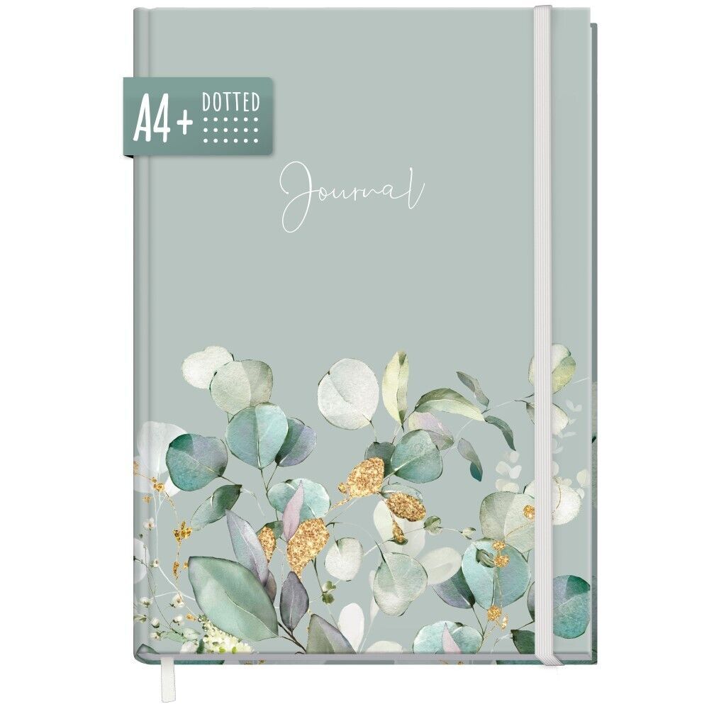 paper&you Journal A4+ / gepunktet / Minty Leaves / Häfft-Verlag