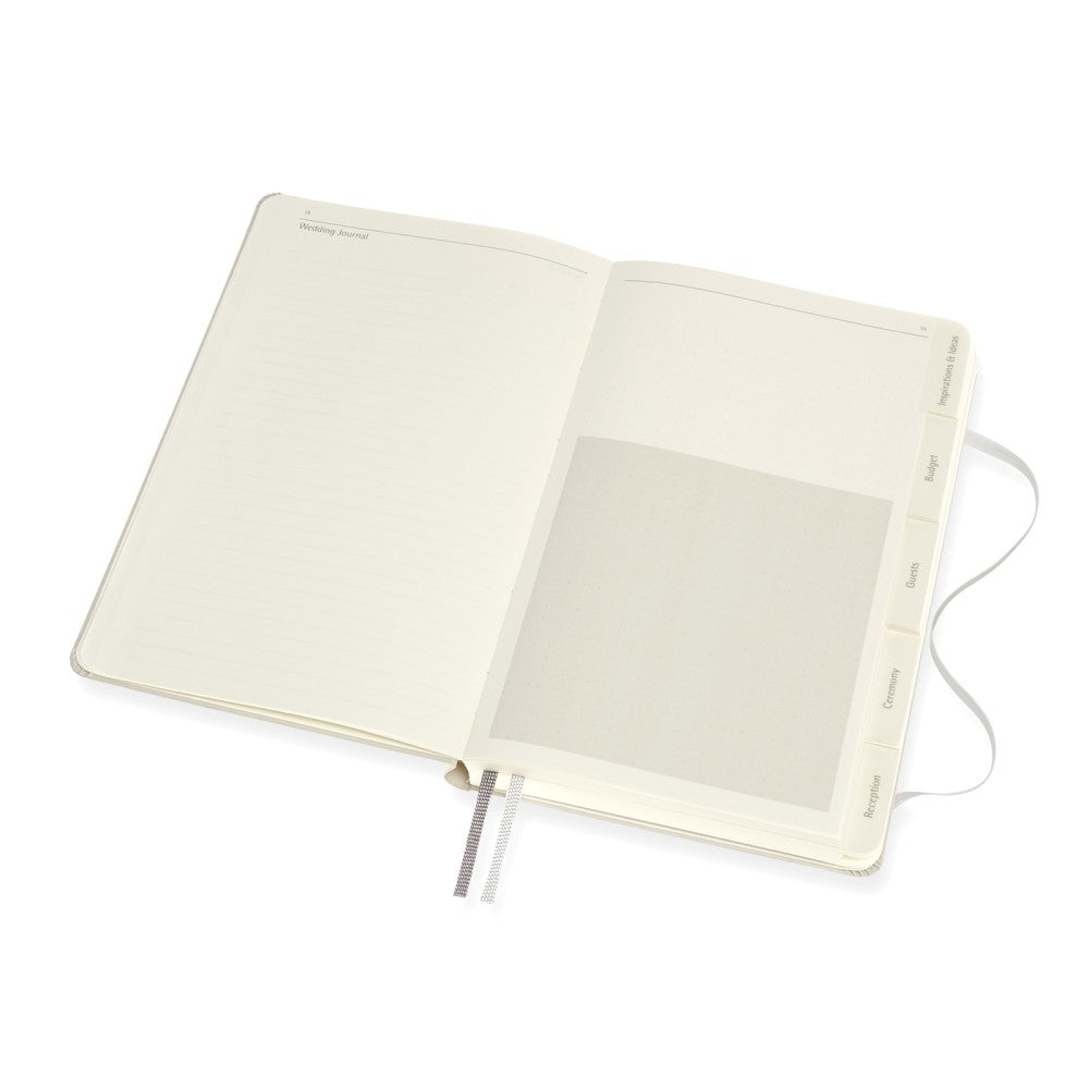 Moleskine Passion Journal Hardcover Large / A5 / Hochzeit / grau