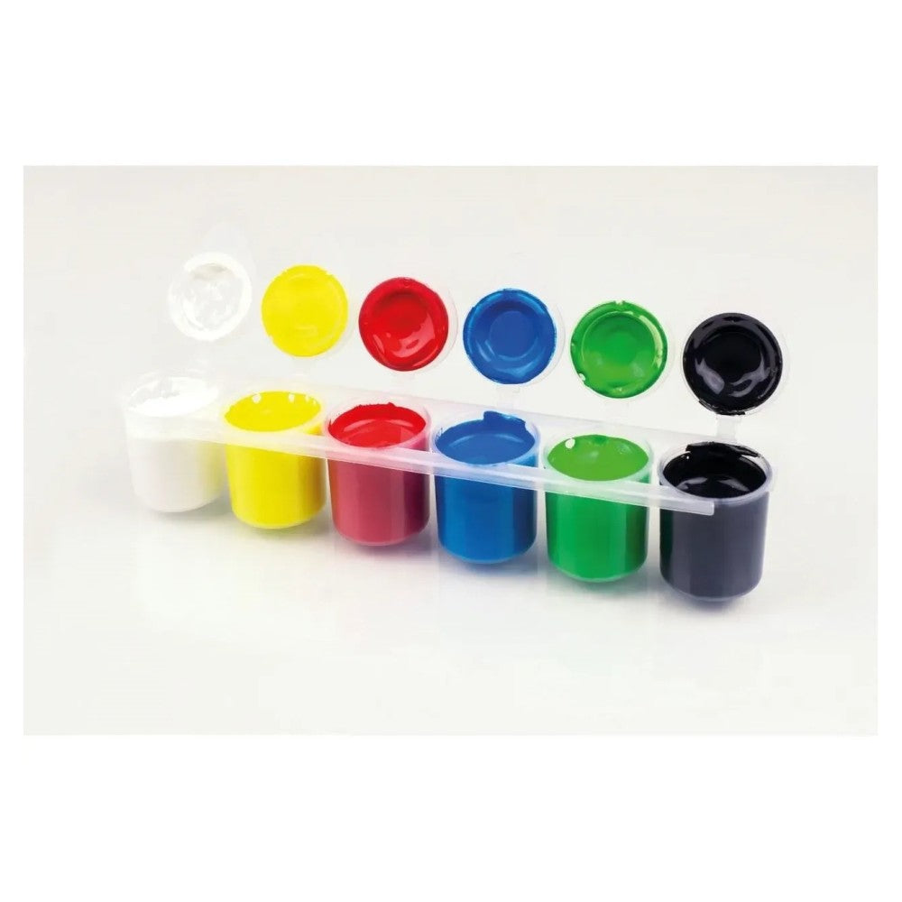 Eberhard Faber Schulmalfarben Tempera / 6er Töpfe Set