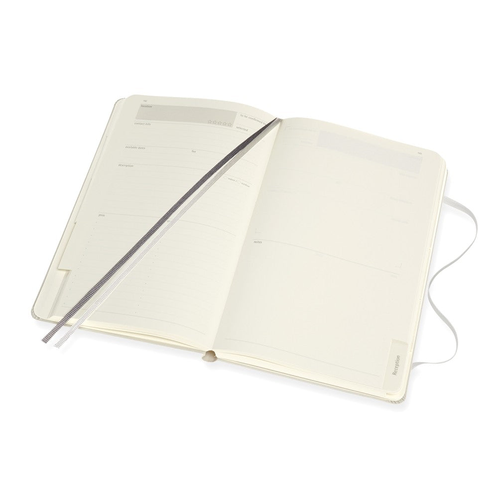 Moleskine Passion Journal Hardcover Large / A5 / Hochzeit / grau