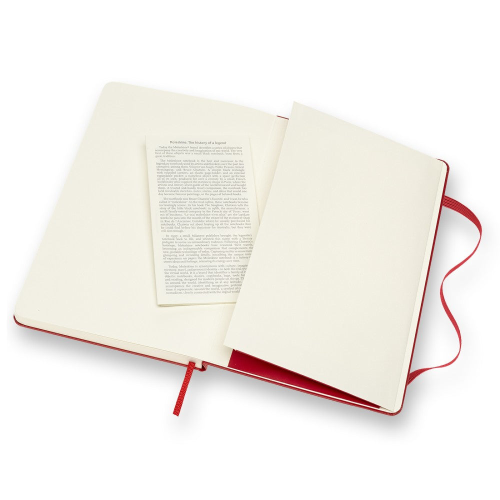 Moleskine Notizbuch Hardcover Large / A5 / blanko / scharlachrot