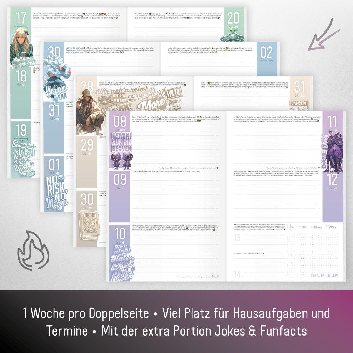 Häfft PLANER 2025/2026 / Hausaufgabenheft / Music on