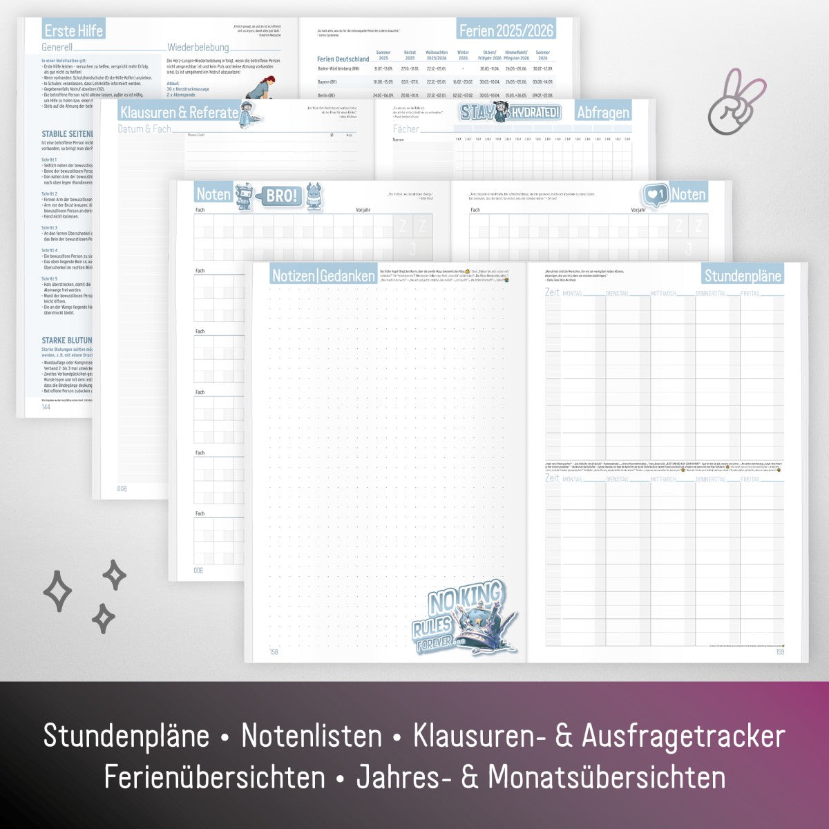 Häfft PLANER 2025/2026 / Hausaufgabenheft / Music on