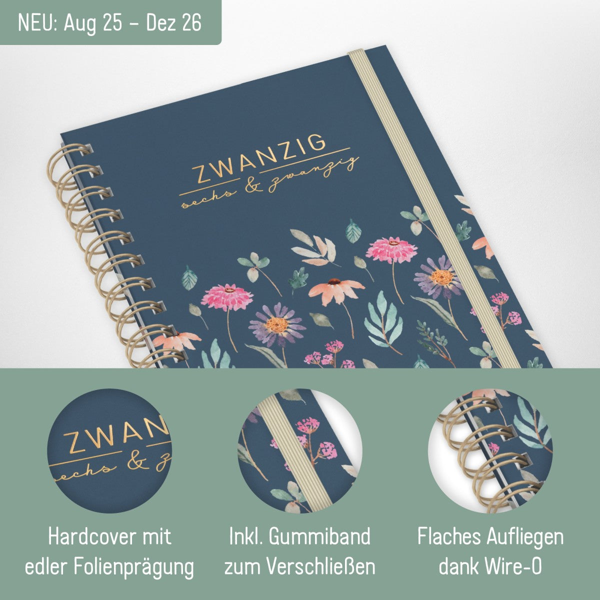 Lieblings-Timer 2025/2026 / Flying Flowers / Häfft-Verlag