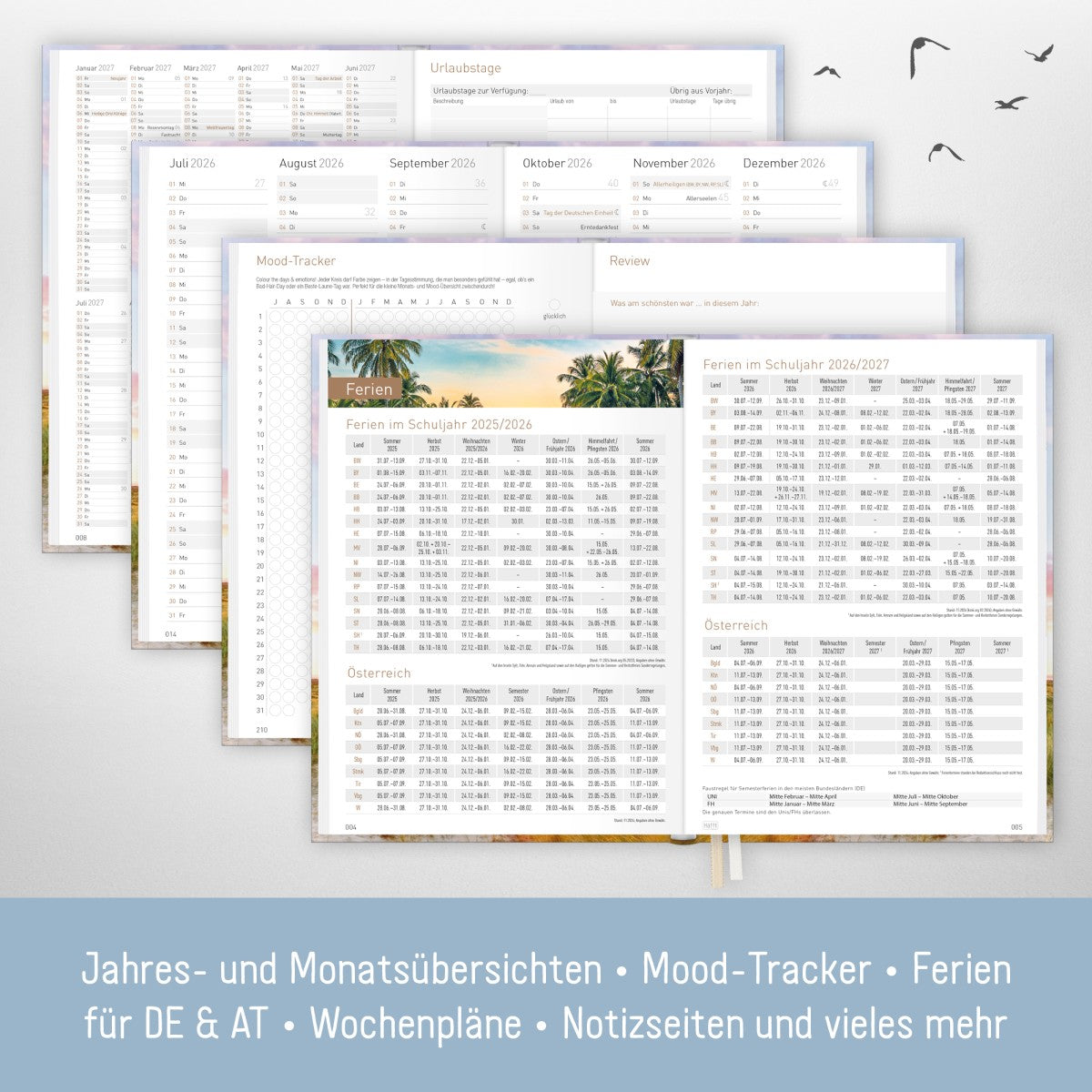 Chäff-Timer Classic 2025/2026 / 18 Monate / A5 / Leuchtturm / Häfft Verlag