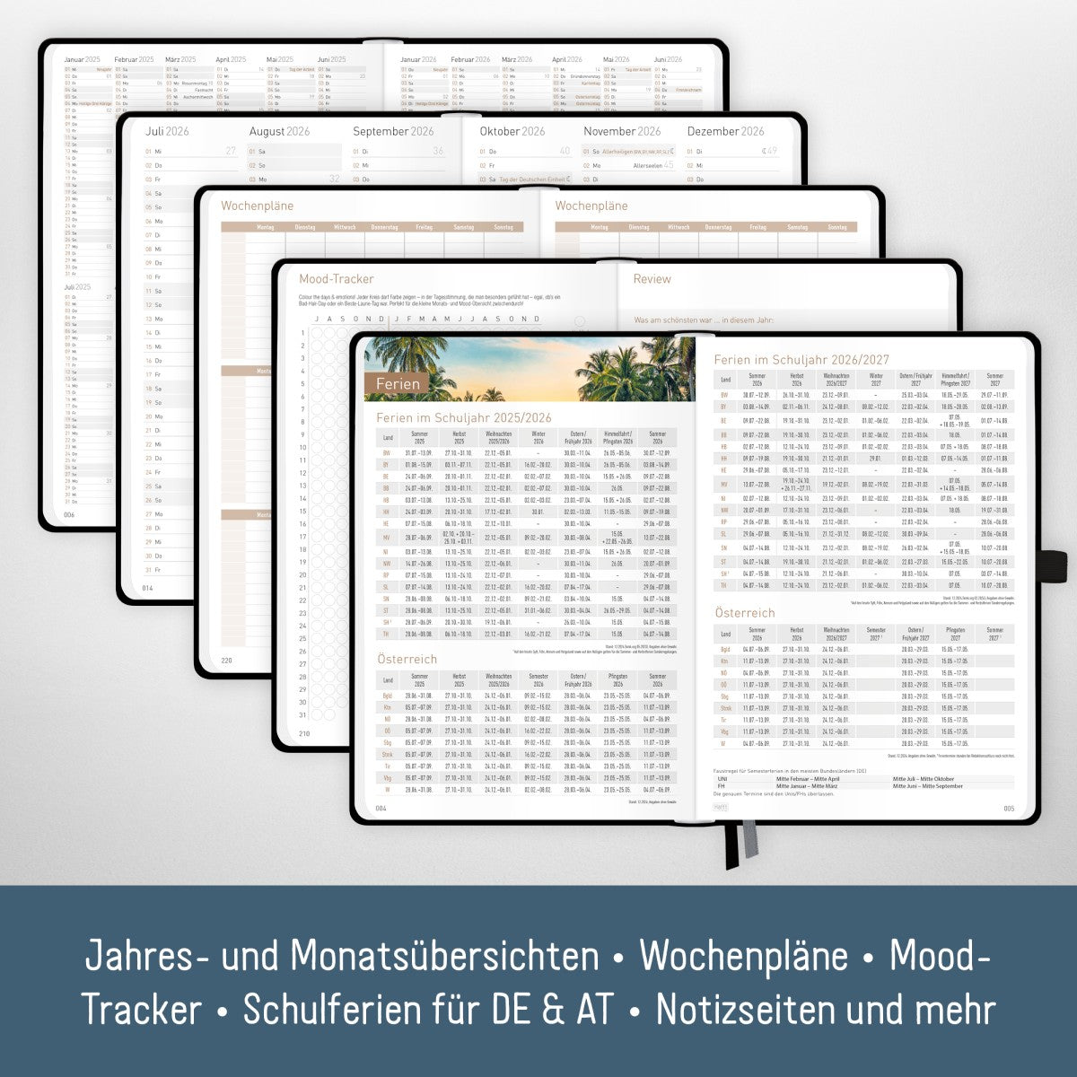 Chäff-Timer Premium 2025/2026 / 18 Monate / A5 / Schwarz / Häfft-Verlag