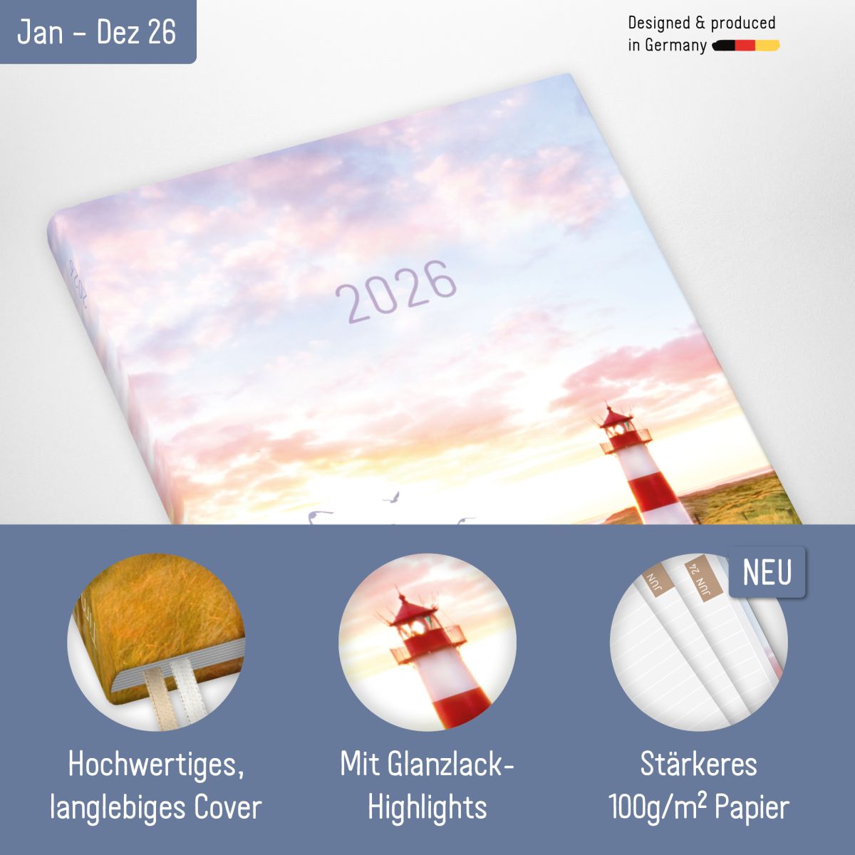 Chäff-Timer Classic 2026 / A5 / Leuchtturm / Häfft-Verlag