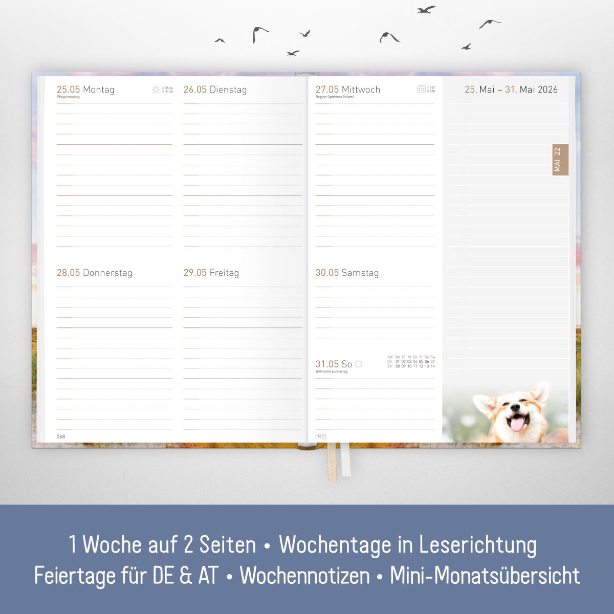 Chäff-Timer Classic 2026 / A5 / Leuchtturm / Häfft-Verlag