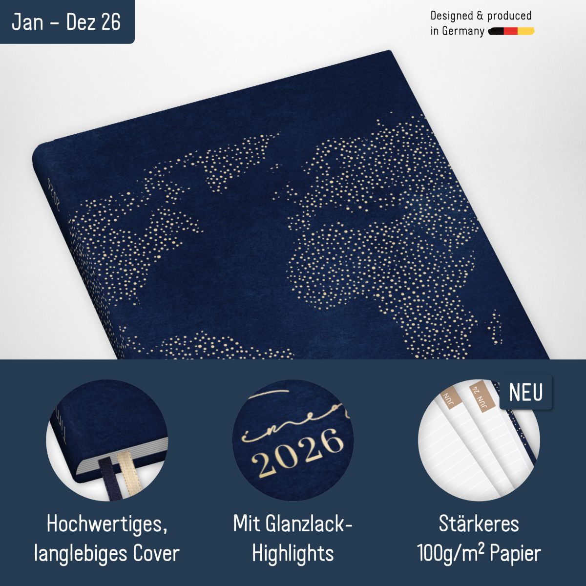 Chäff-Timer Classic 2026 / A5 / World Wide / Häfft-Verlag