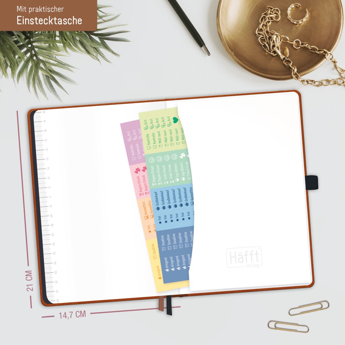 Chäff-Timer Deluxe 2026 / A5 / Cognac / Häfft-Verlag