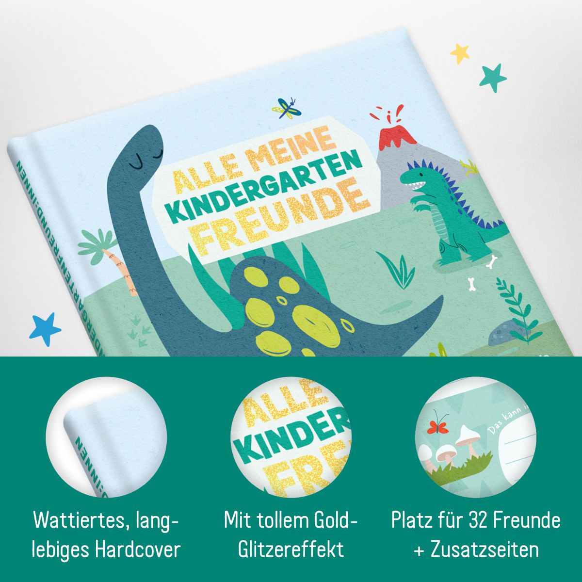 Lernfreunde Freundebuch / Kindergarten / Dino / Häfft-Verlag