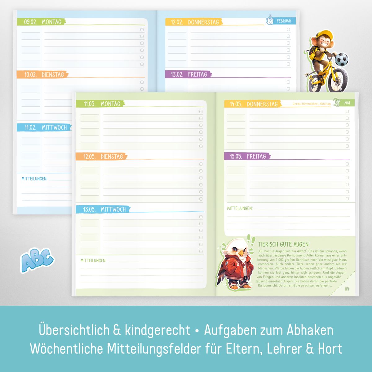 Das Grundschul-Hausaufgabenheft 2025/2026 / A5 / Meerjungfrau / Häfft-Verlag