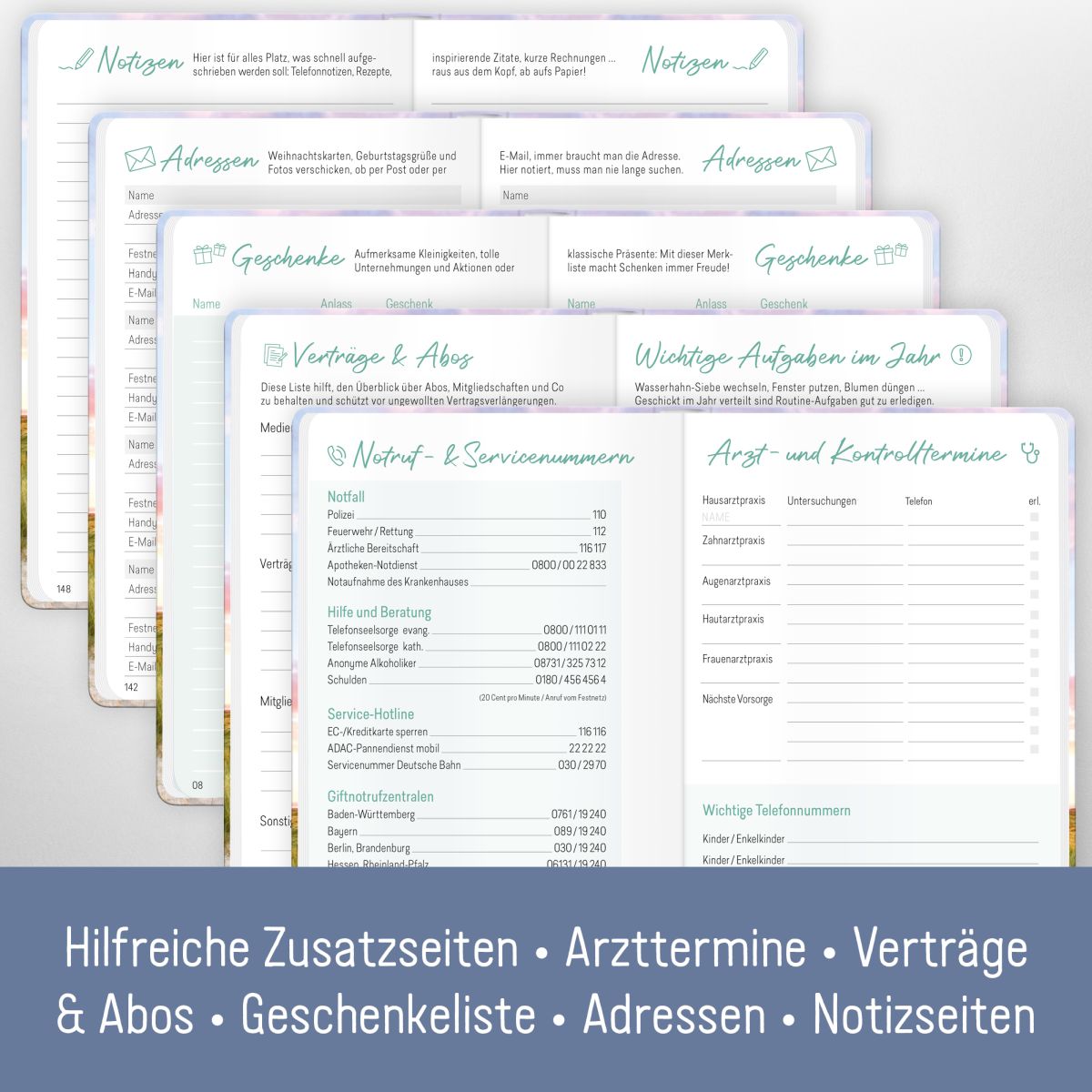 Großdruck-Kalender 2026 / A5 / Leuchtturm / Häfft-Verlag