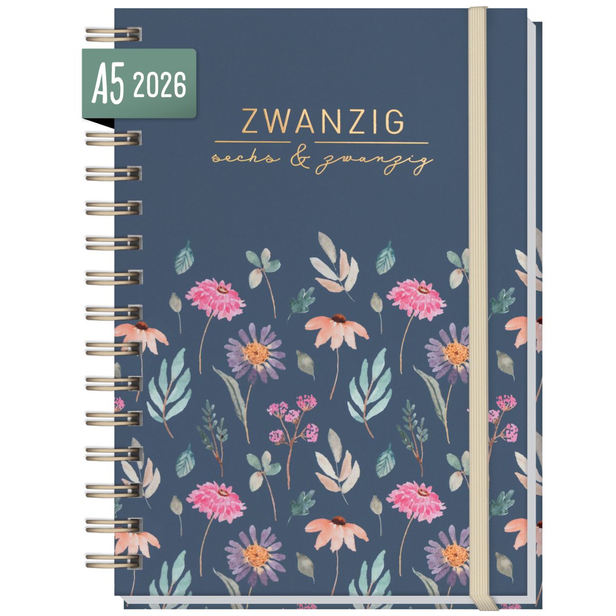 Lieblings-Timer 2026 / A5 / Flying Flowers / Häfft-Verlag